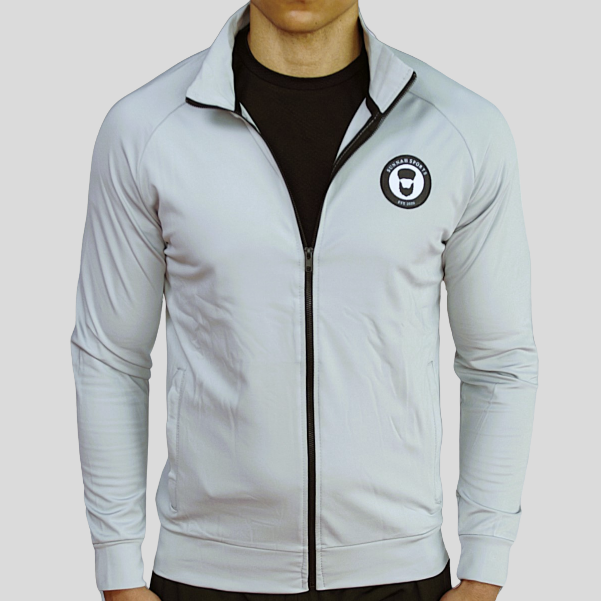 Trainingsanzug – leicht & funktional  (Hellgrau)