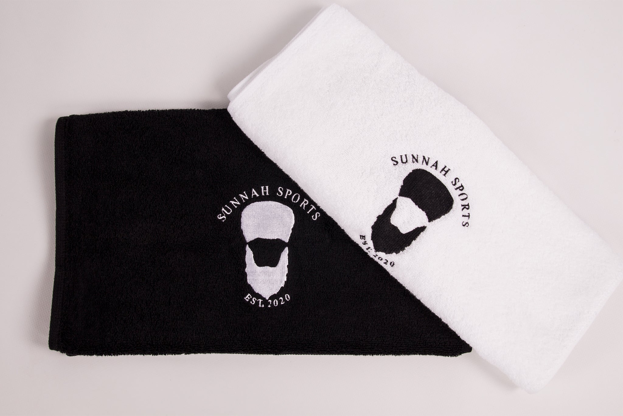 Sunnah Sports Handtuch – Schwarz oder Grau, 100 % Baumwolle
