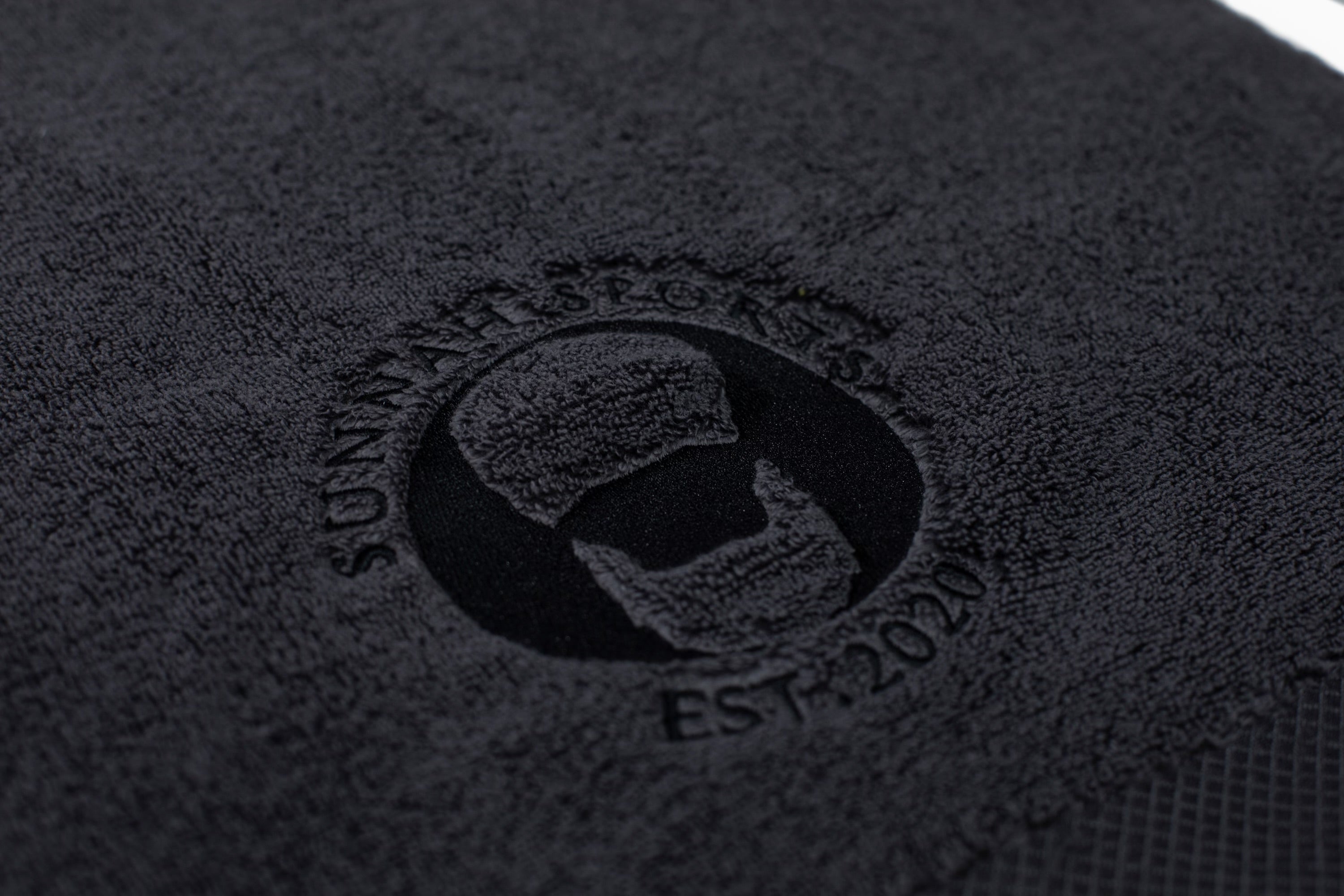 Sunnah Sports Handtuch – Schwarz oder Grau, 100 % Baumwolle