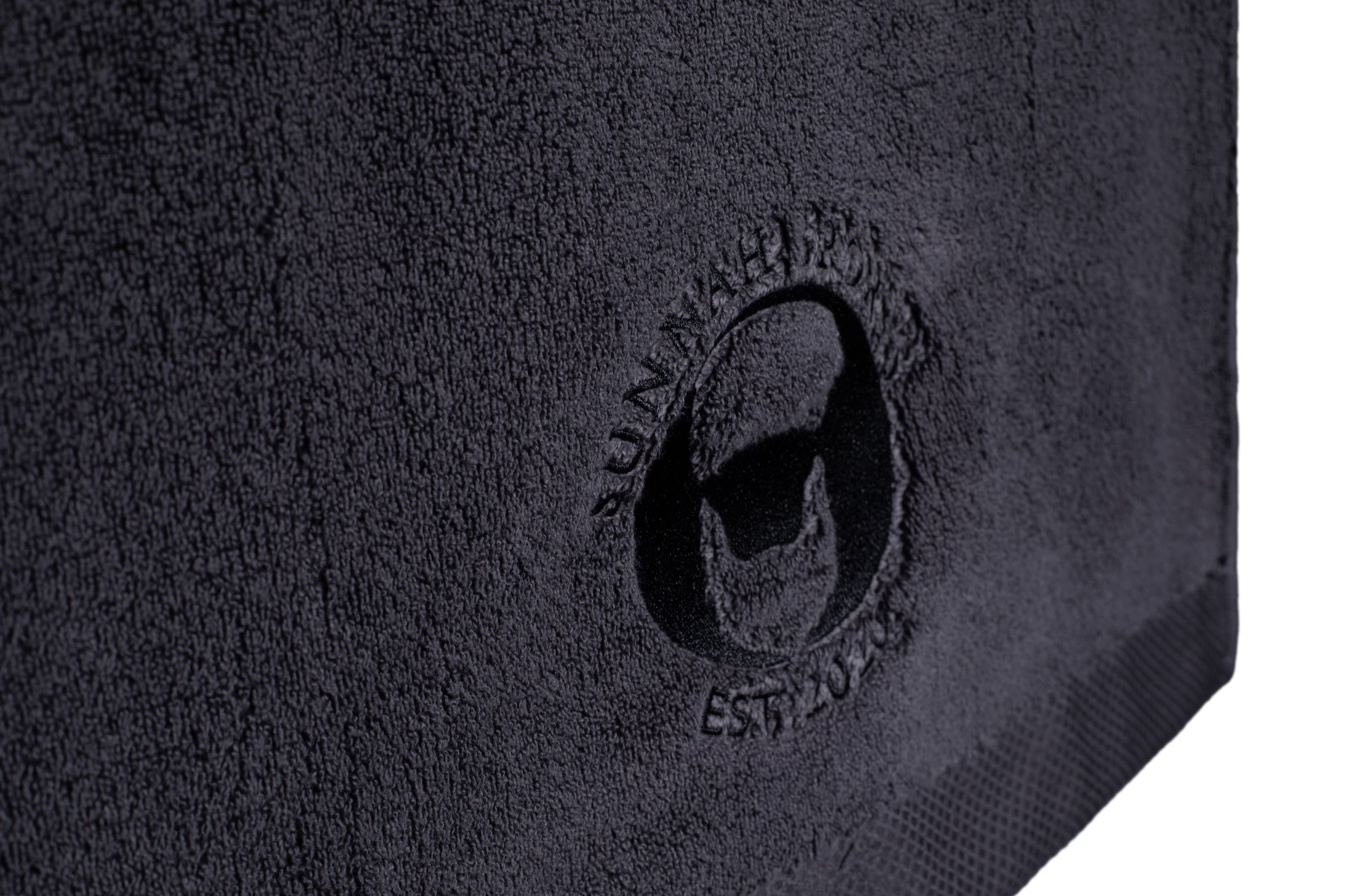 Sunnah Sports Handtuch – Schwarz oder Grau, 100 % Baumwolle