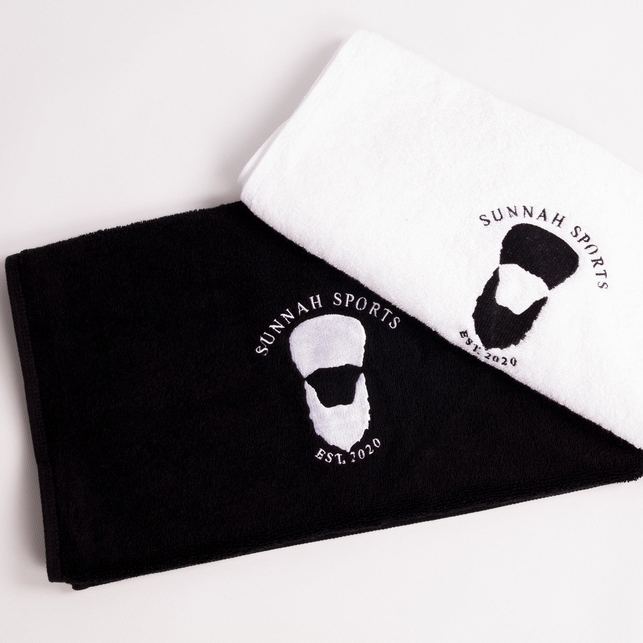 Sunnah Sports Handtuch – Schwarz oder Grau, 100 % Baumwolle